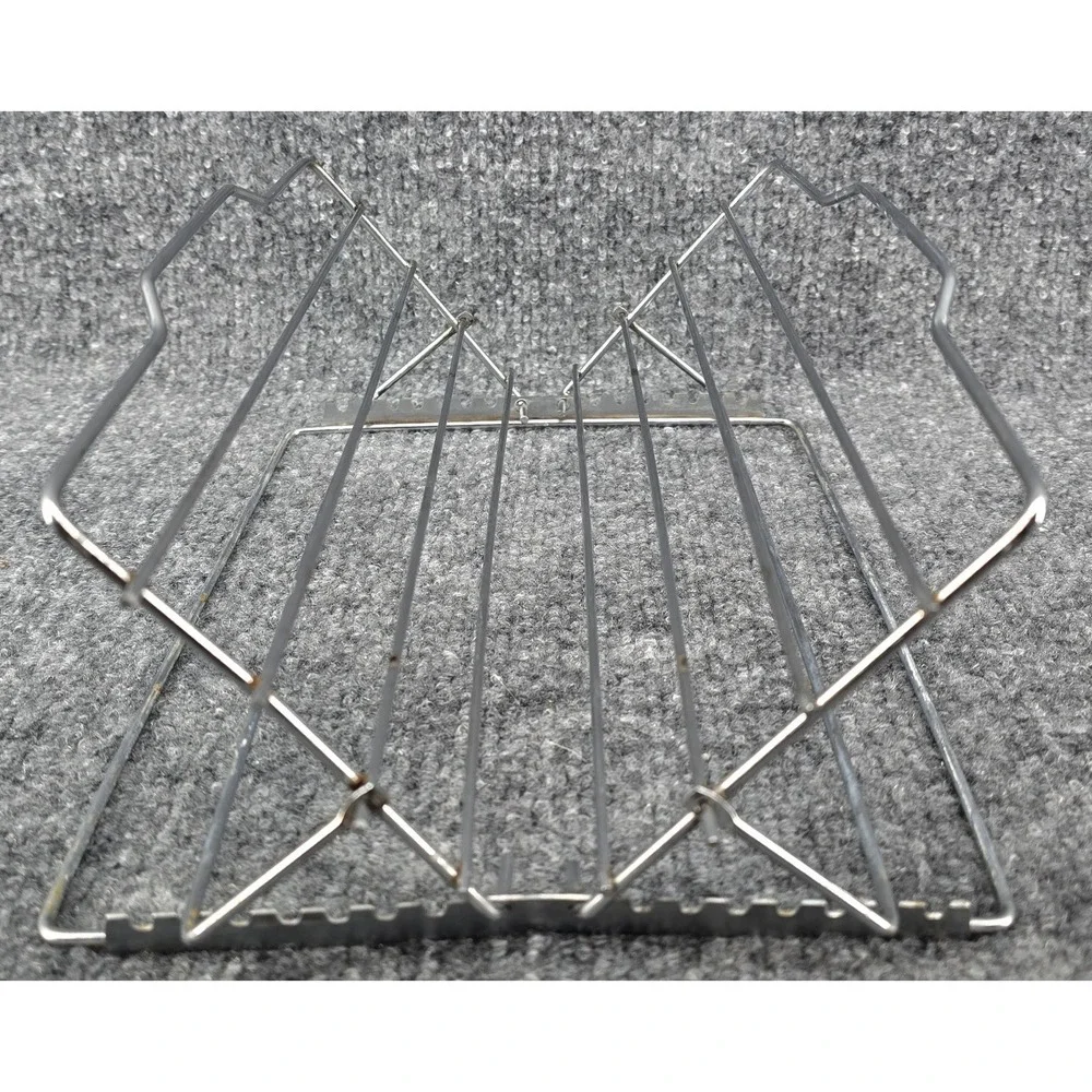 HIC Kitchen Roasting Adjustable Roasting Rack Chrome-Plated Adjustable Silver